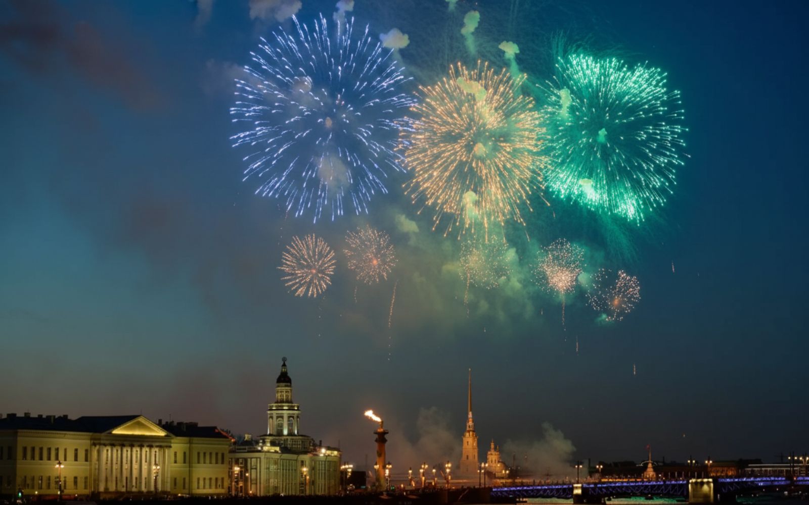 May 9 - view from the boat of the first museum of St. Petersburg - the Kunstkamera