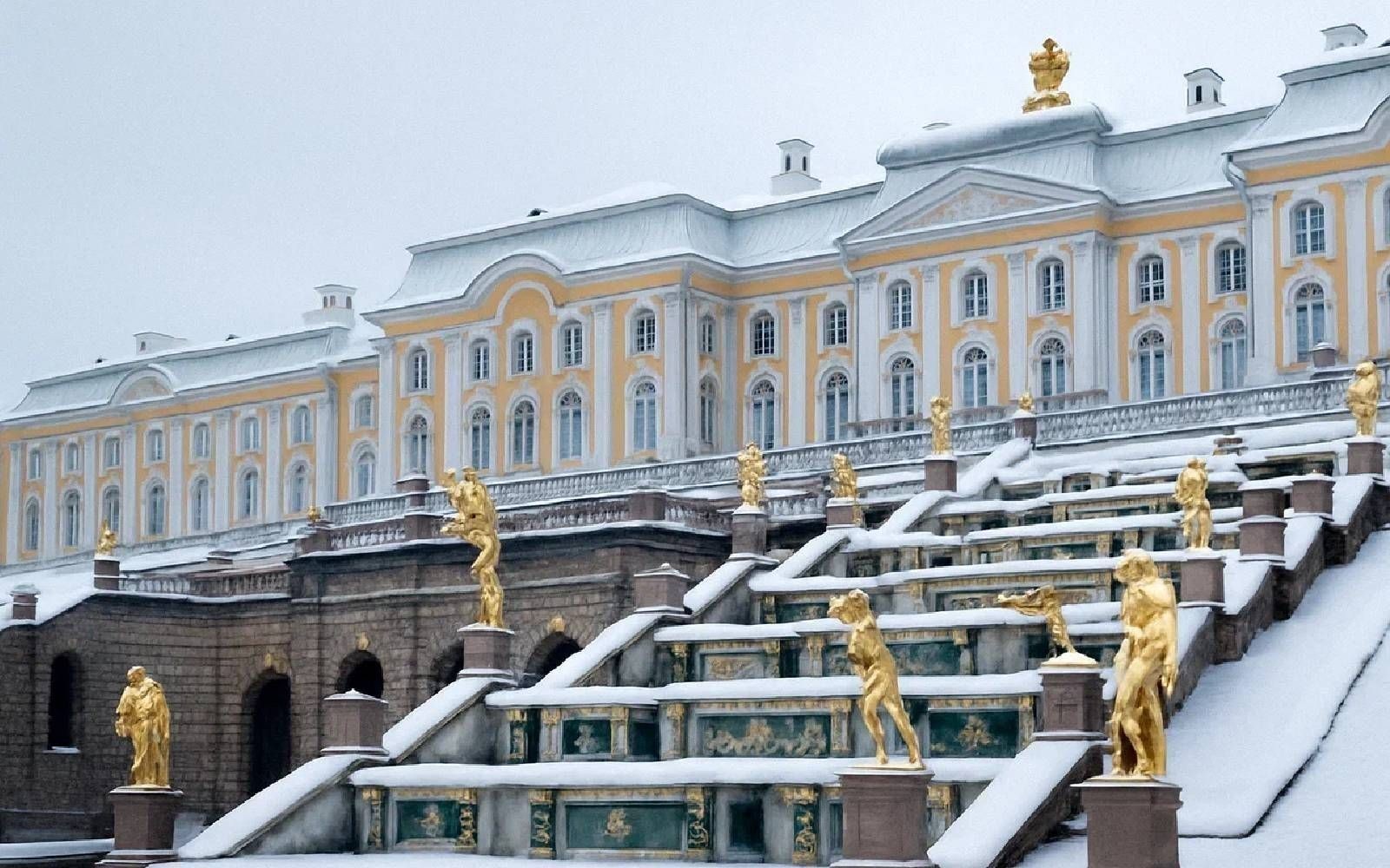 Peterhof Palace in winter