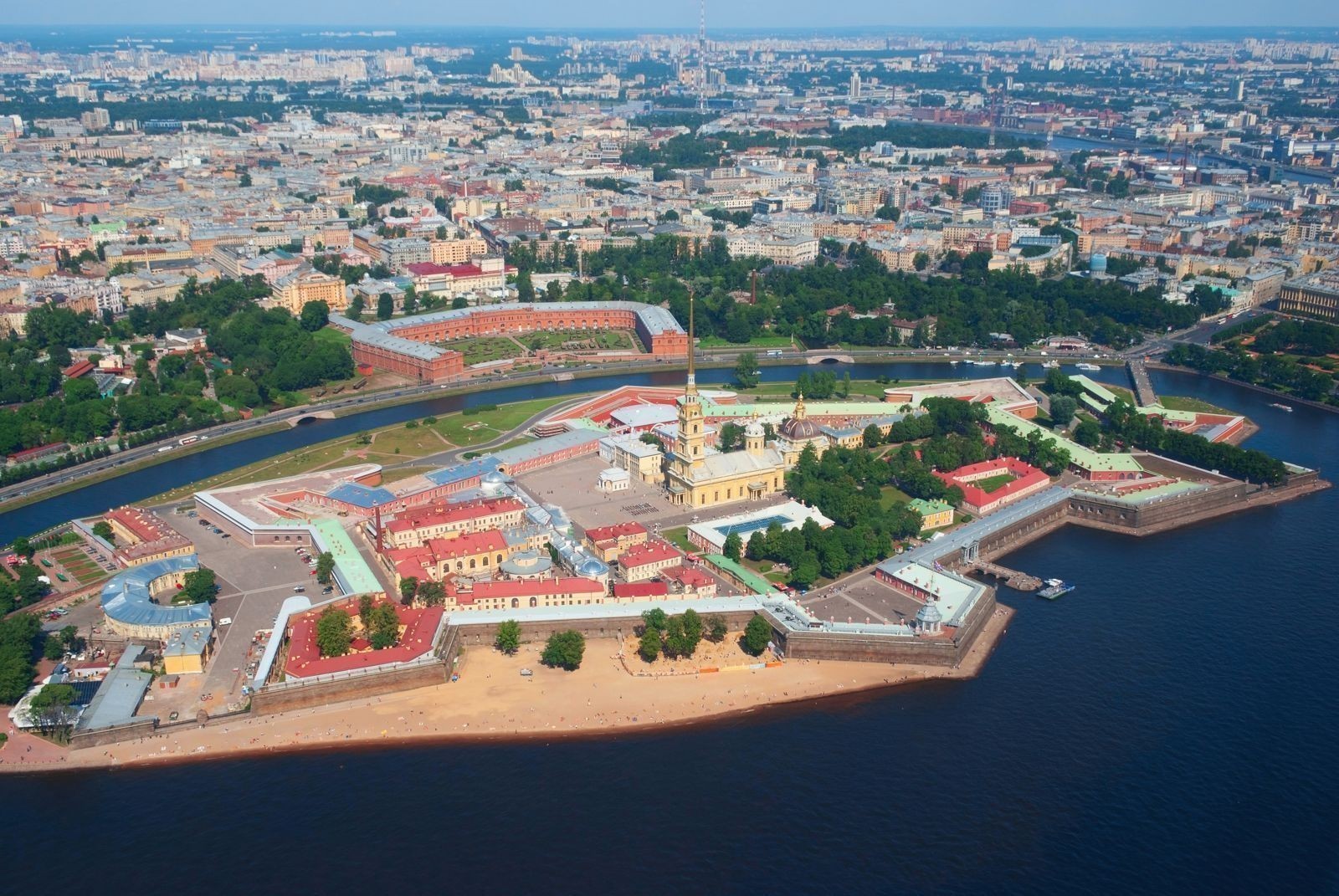 Петропавловсая крепость Зимой