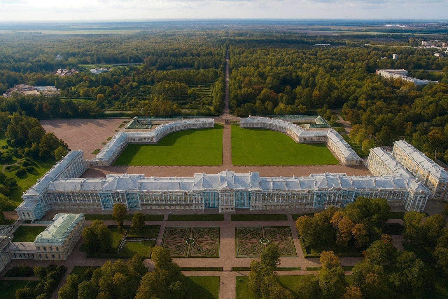 PUSHKIN: Catherine Palace with the Amber Room and the Lyceum (DOUBLE / HIDDEN)