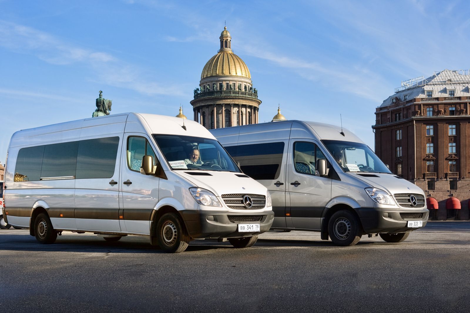 Minibus rental in St. Petersburg for 18 seats - Mercedes